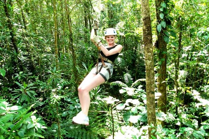 16 Lines Zipline, Cave and Mud Spa Combo Tour with Lunch in Fiji - Expect stairs before the flying begins