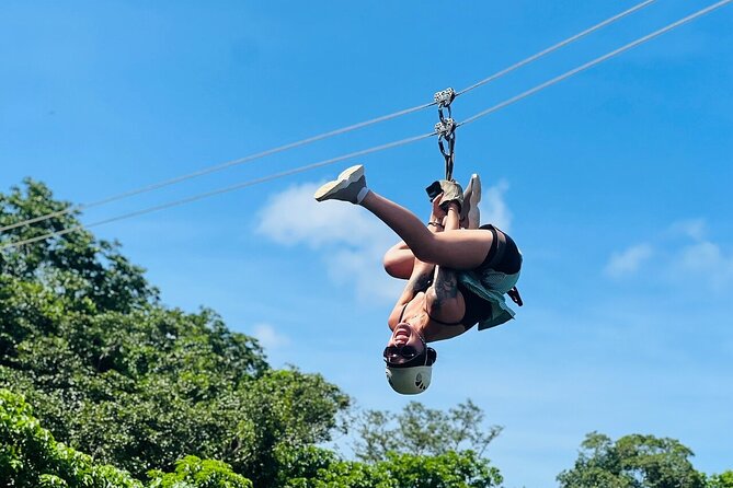 16 Lines Zipline, Cave, Hiking & Biausevu Waterfall Combo Tour - Zip Fiji Momi: 16 cables above the trees