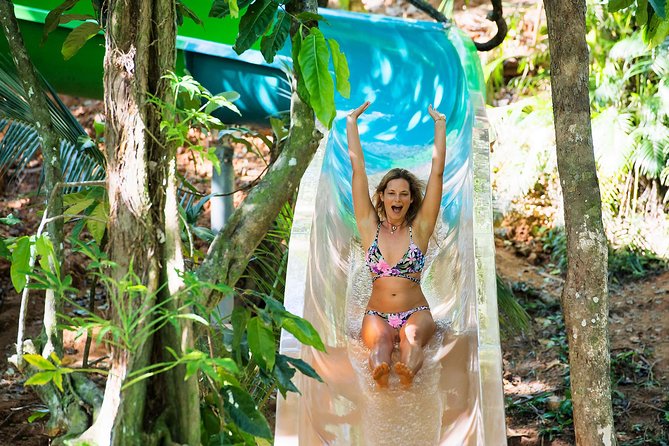 Admission + 2x Zip Line + Unlimited Water Slide Rides - Start with the Land and Sea building