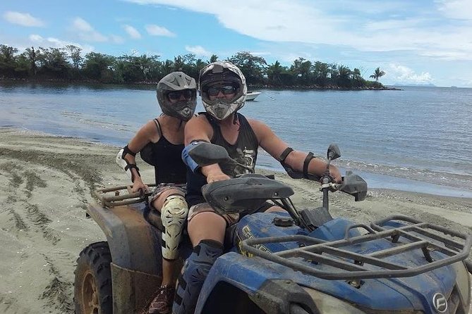 ATV Quad Bike Adventure Tour to Remote Village and School (Departs Nadi) - A short ride on Wailoaloa Beach