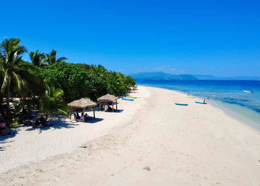 Fiji: Captain Cook Cruises - Island & Reef Day Trip - Leaving Denarau Marina for a full day at sea