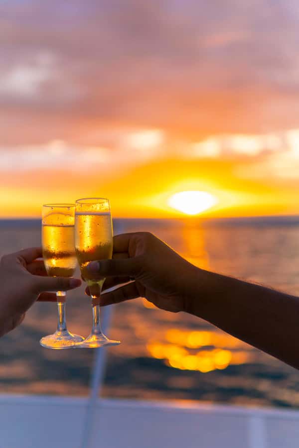Fiji: Captain Cook Cruises Sunset Dinner Cruise with Lobster - A sunset cruise built around dinner