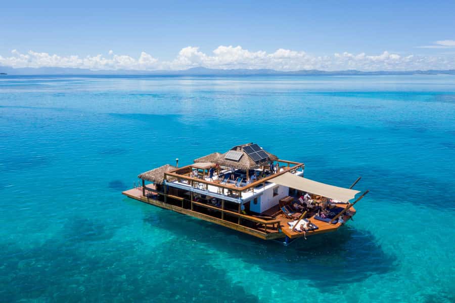 Fiji: Cloud 9 Floating Bar and Pizzeria Day Trip - Leaving Port Denarau for six hours on the water