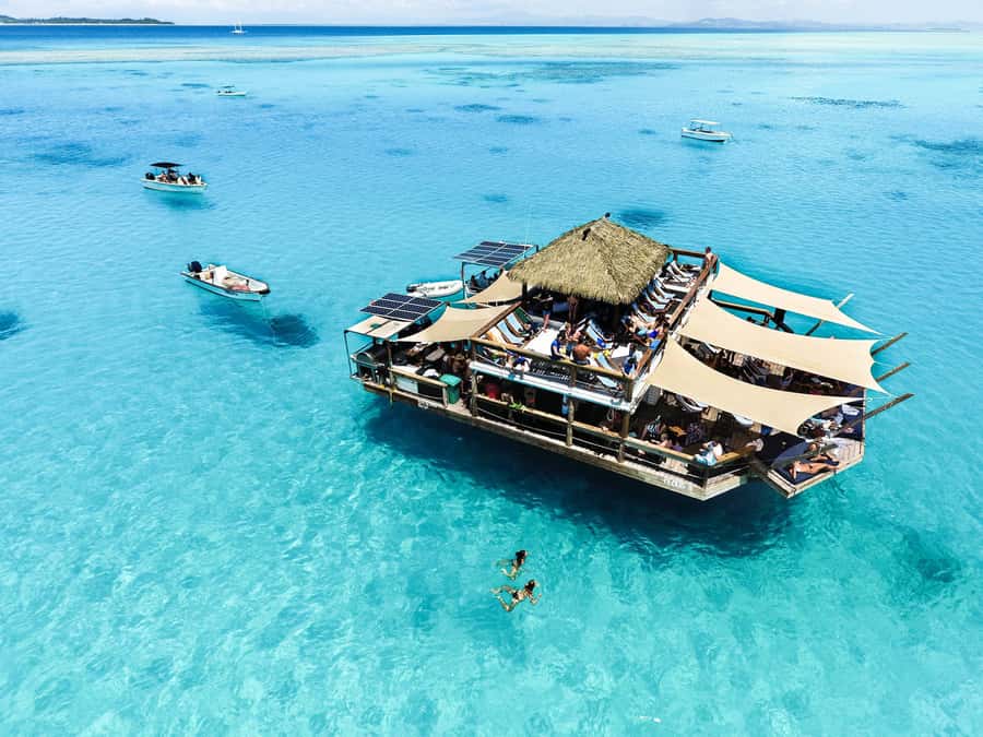 Fiji: Cloud 9 Floating Platform & Water Sports Adventure - The floating platform and its sea setting