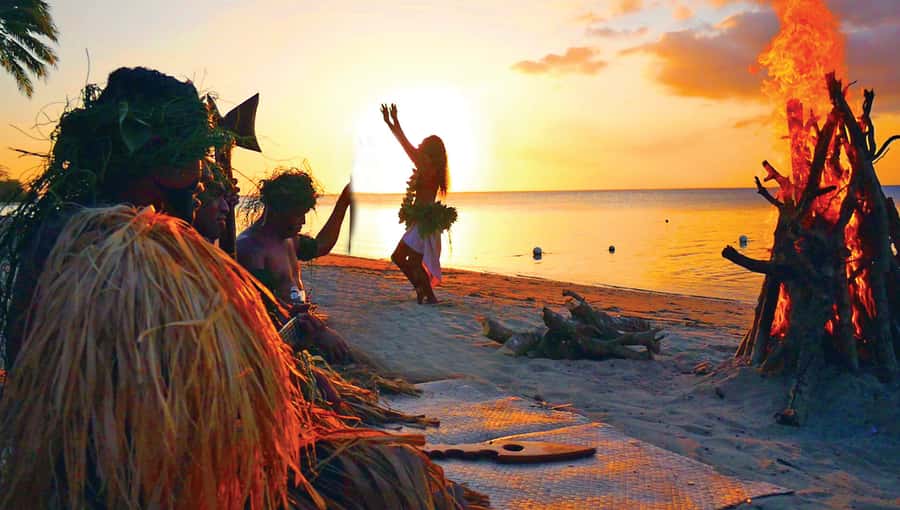 Fiji: Sunset River Cruise & Island Fire Dance Experience - Firewalking before the main show