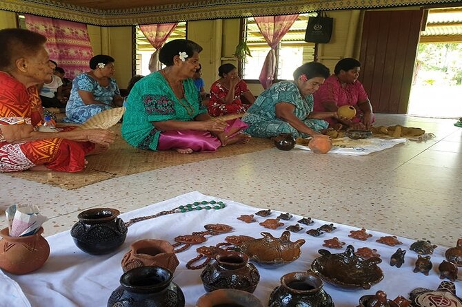 Fijian pottery crafting Village Experience & Natadola Beach Tour - Meeting local residents at the village