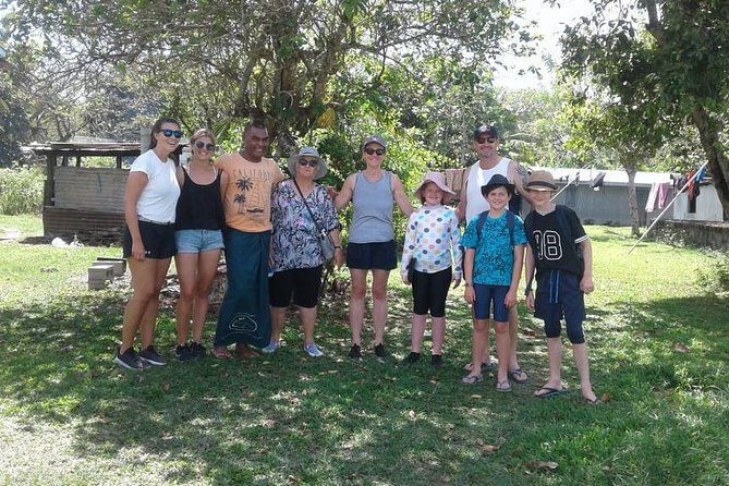 iconic waterfall tour - A respectful welcome at Biausevu Village