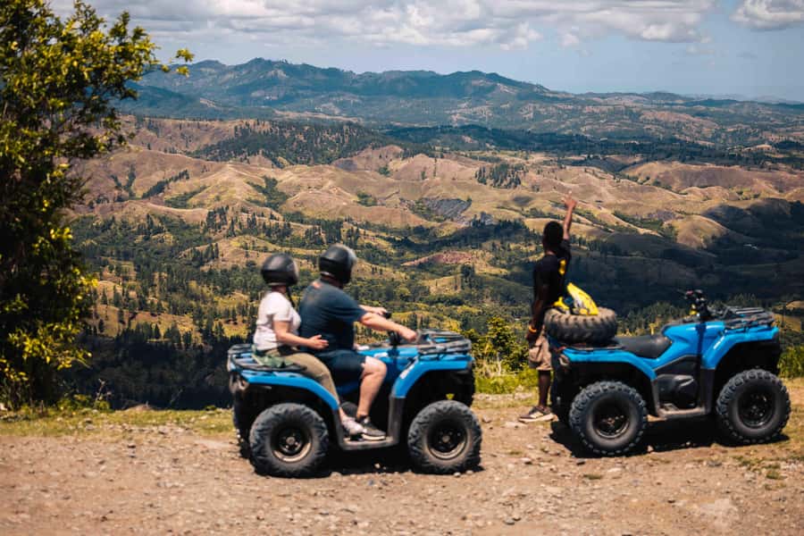 Nadi: Quad Bike ATV Off-Road Adventure Tour with Transfers - Climbing the pine-covered mountainside