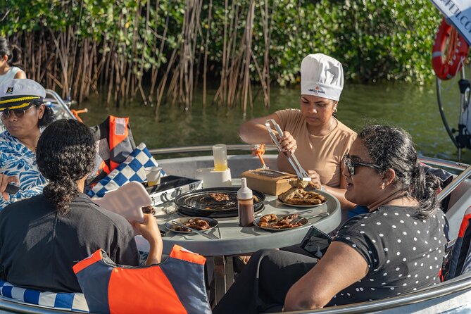Self Drive BBQ eBoat Cruise with Onboard BBQ Denarau Fiji - A floating table, optional BBQ, and your own menu
